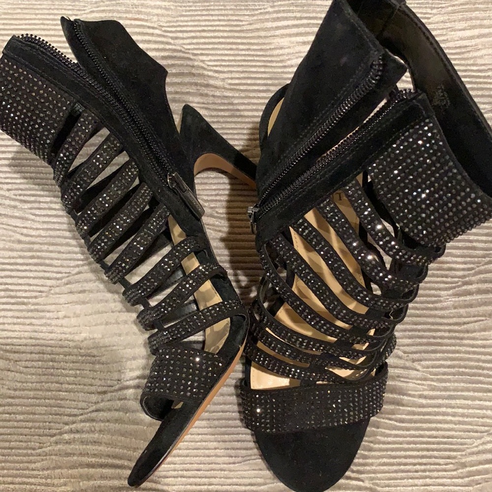 NEW Vince Camuto bedazzled heels, never worn